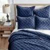 Navy Velvet Euro Sham - Set Of 2 - Levtex Home 1 Navy Velvet Euro Sham - Set Of 2 - Levtex Home -Levtex Home GUEST 008860d5 38d8 4985 8eb3 d61ad183edd6