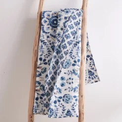 Lorrance Blue Quilted Throw - Levtex Home -Levtex Home GUEST 075e7b91 ade8 4f94 a31d bbbddb75ce6c