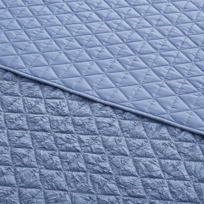 Rowan Blue Quilted Throw - Levtex Home 5 Rowan Blue Quilted Throw - Levtex Home - Image 3