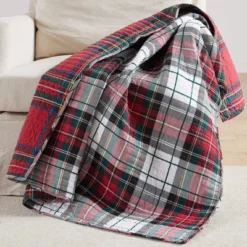 Spencer Holiday Quilted Throw - Levtex Home