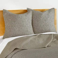 Beckett Taupe Euro Sham Set Of 2 - Levtex Home