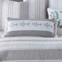 Nantucket Fish Tassled Decorative Pillow - Levtex Home
