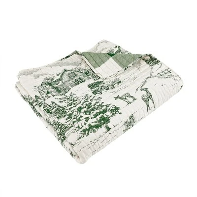 Winter Sleigh Ride Quilted Throw - Levtex Home 7 Winter Sleigh Ride Quilted Throw - Levtex Home - Image 5