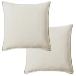 100% Linen - Square Decorative Pillow Cover Set - 2pk - Levtex Home 17 100% Linen - Square Decorative Pillow Cover Set - 2pk - Levtex Home -Levtex Home GUEST 4531f6fc 9f63 4637 921d c96e0e3d0950
