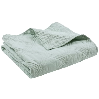 Linen Front/Cotton Back Quilted Throw - Levtex Home 11 Linen Front/Cotton Back Quilted Throw - Levtex Home - Image 9