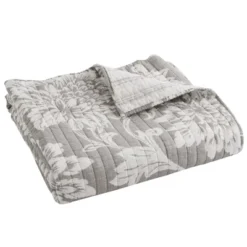 Sanira Taupe Floral Quilted Throw - Levtex Home 5 Sanira Taupe Floral Quilted Throw - Levtex Home -Levtex Home GUEST 4e532e49 f722 48f7 bc39 d7a4fa4a3321