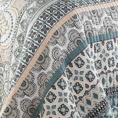 Addie Floral Quilt And Pillow Sham Set - Levtex Home 6 Addie Floral Quilt And Pillow Sham Set - Levtex Home - Image 4