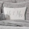 Perla Grey Mr. & Mrs Decorative Pillow - Levtex Home 1 Perla Grey Mr. & Mrs Decorative Pillow - Levtex Home -Levtex Home GUEST 5c6c4b1d c0fb 4936 82e9 03ab7aaf0a86