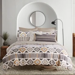 Santa Fe Duvet Set - Grey, Cream & Tan - Levtex Home -Levtex Home GUEST 618cc93b bb69 42b6 892e d3cfed90625c 1