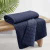 Mills Waffle Navy Quilted Throw - Levtex Home -Levtex Home GUEST 6625d764 0ef8 4efa 8832 a9895f81108f