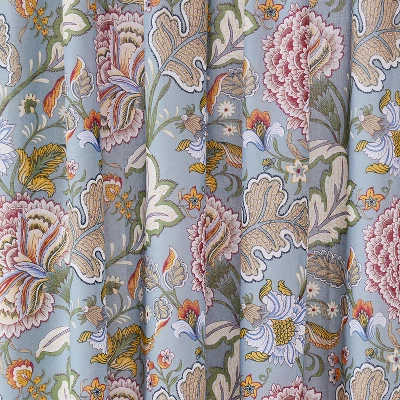 Angelica Floral Lined Curtain Panel With Rod Pocket - 2pk - Levtex Home 3 Angelica Floral Lined Curtain Panel With Rod Pocket - 2pk - Levtex Home