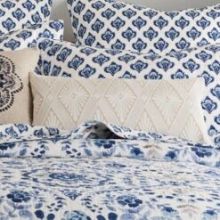 Lorrance Embroidered Diamond Decorative Pillow - Levtex Home