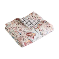 Leonora Pink Quilted Throw - Levtex Home -Levtex Home GUEST 6db57e1a e9d0 4cfe a548 6a5814ffd749