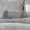 Perla Grey Solid Neckroll Decorative Pillow - Levtex Home -Levtex Home GUEST 83555dd4 cbf5 4120 9433 da2874827eef
