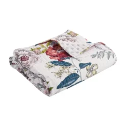 Montecito Floral Quilted Throw - Levtex Home -Levtex Home GUEST 85292832 5400 4435 8630 89616285d01c
