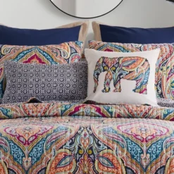 Magnolia Navy Batik Decorative Pillow - Levtex Home 5 Magnolia Navy Batik Decorative Pillow - Levtex Home -Levtex Home GUEST 88bf5238 9183 4207 bfe5 e271d2dd51f3