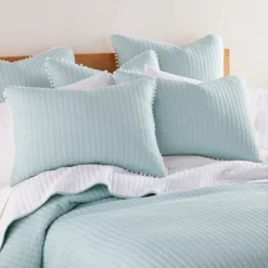Pom Pom Blue Haze Standard Sham - Levtex Home 8 Pom Pom Blue Haze Standard Sham - Levtex Home -Levtex Home GUEST a2b004fa c535 4740 bcb3 48f05c145a55 1