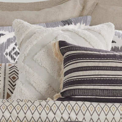 Santa Fe Cream Textured Pillow - Levtex Home 3 Santa Fe Cream Textured Pillow - Levtex Home