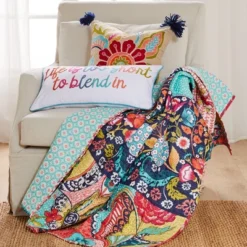 Jules Bohemian Quilted Throw - Levtex Home -Levtex Home GUEST b2dfe158 a8c9 4b32 9236 957b2324c6b5