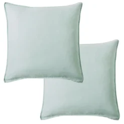 100% Linen - Square Decorative Pillow Cover Set - 2pk - Levtex Home 21 100% Linen - Square Decorative Pillow Cover Set - 2pk - Levtex Home -Levtex Home GUEST b6f99c85 4b7e 4433 abbb 734fda5ec5fd