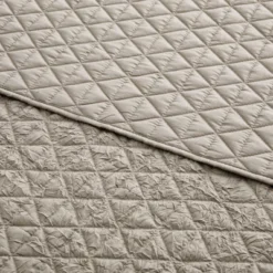 Rowan Tan Quilted Throw - Levtex Home -Levtex Home GUEST c4205711 7593 46da 8630 569b43ce5624