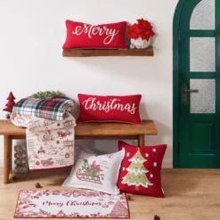 Yuletide Holiday Quilted Throw Red - Levtex Home -Levtex Home GUEST ccc2b36a 0f86 4ae8 9c7f bc7afa0e0a5e