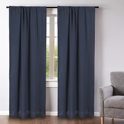 100% Linen - Lined Curtain Panel - 2pk - Levtex Home 12 100% Linen - Lined Curtain Panel - 2pk - Levtex Home - Image 10
