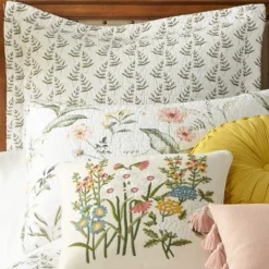 Viviana Floral Quilted Euro Sham - 2pk - Levtex Home -Levtex Home GUEST d9df2df4 3a22 48d3 a8a3 2ca1322a9a49