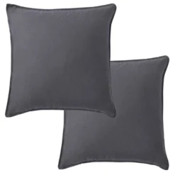 100% Linen - Square Decorative Pillow Cover Set - 2pk - Levtex Home 18 100% Linen - Square Decorative Pillow Cover Set - 2pk - Levtex Home -Levtex Home GUEST eb749c56 7362 4acf 9a65 265c5cca6f0f