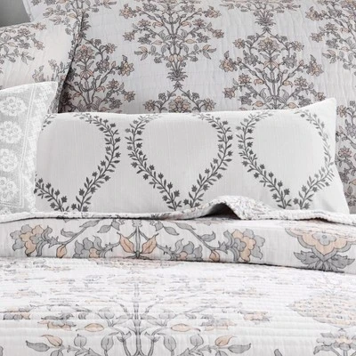Filigree Floral Scroll Stitch Decorative Pillow - Levtex Home 3 Filigree Floral Scroll Stitch Decorative Pillow - Levtex Home