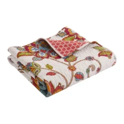 Clementine Floral Quilted Throw - Levtex Home -Levtex Home GUEST f114ffeb c6f3 40c0 8e79 9b62c5cc3d9b